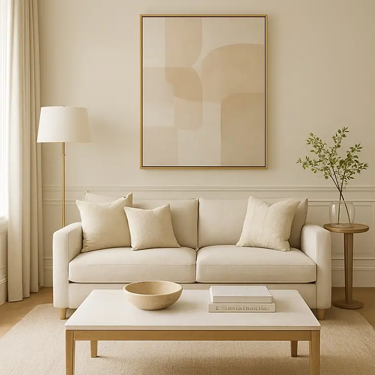 Living room renovated with flawless finish